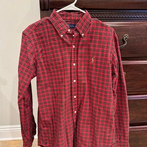 Polo by Ralph Lauren Red Plaid Button-Down Shirt